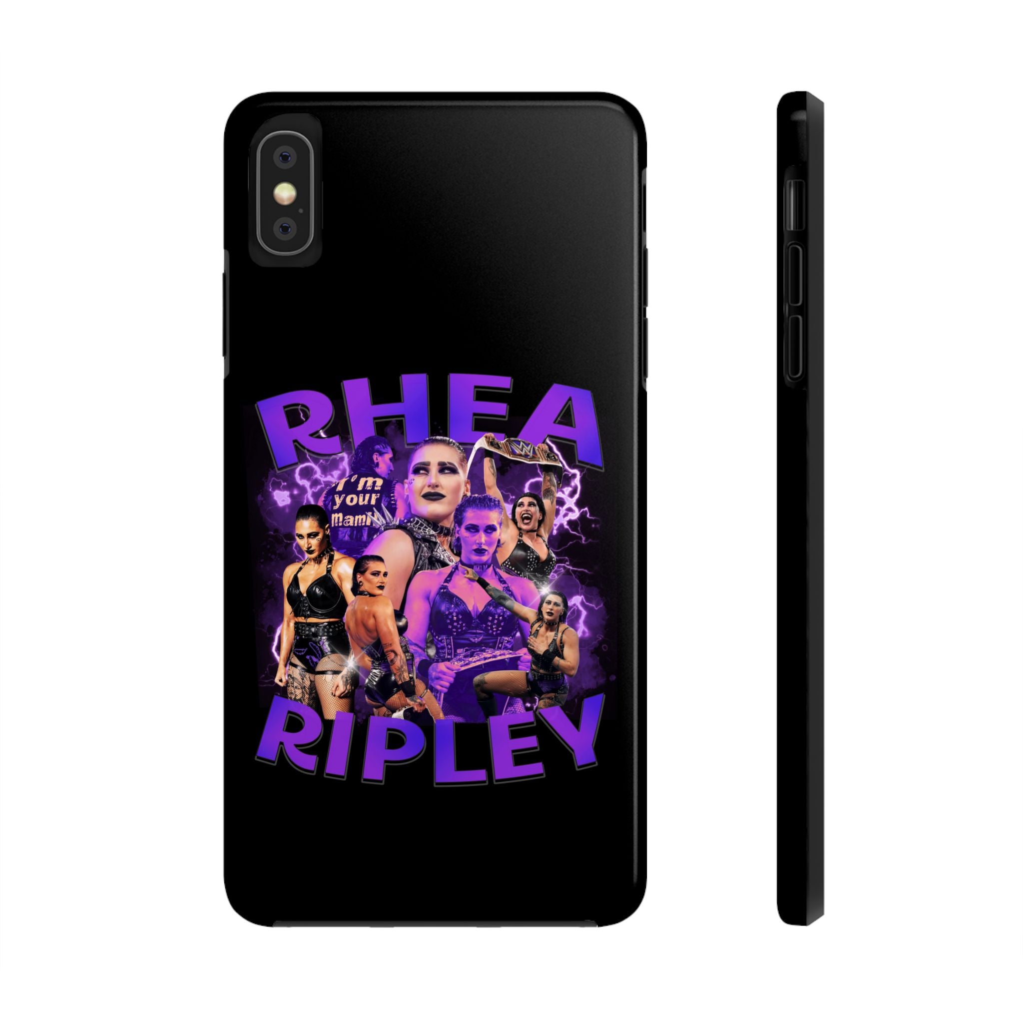 Rhea Ripley Graphic Portrait Design, iPhone and Samsung Case Cool Graphic Sports Fan Phone Case