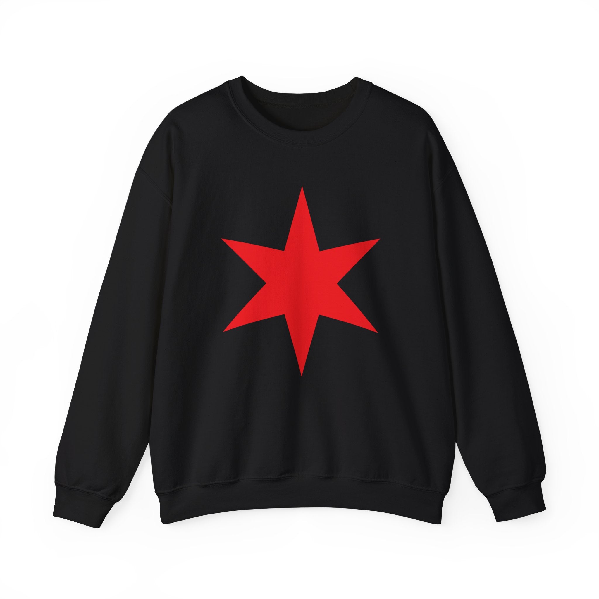 Chicago Star Sweatshirt, Wrestling Fan Unisex Sweatshirt - Gift for Him or Her, Casual Outwear, Heavy Blend Crewneck Sweatshirt