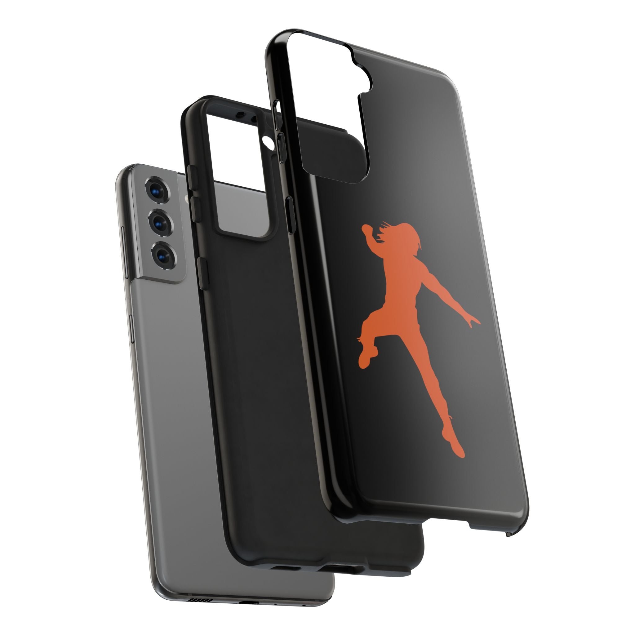 Roman Reigns Jump Orange Graphic Design, iPhone and Samsung Case Cool Graphic Sports Fan Phone Case