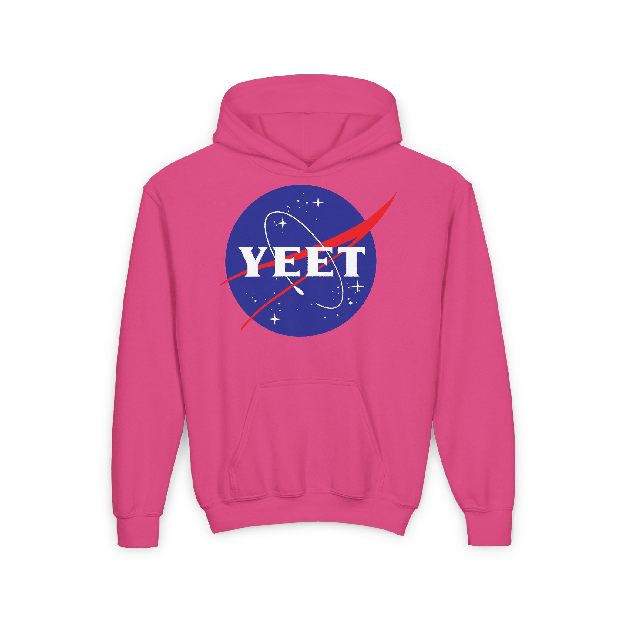 Yeet Nasa Design, Sports Fan Kids Hoodies - Youth Heavy Blend Hooded Sweatshirt, Unisex Wrestling Fan Hoodies, Gift for Her-Him, Casual Outwear