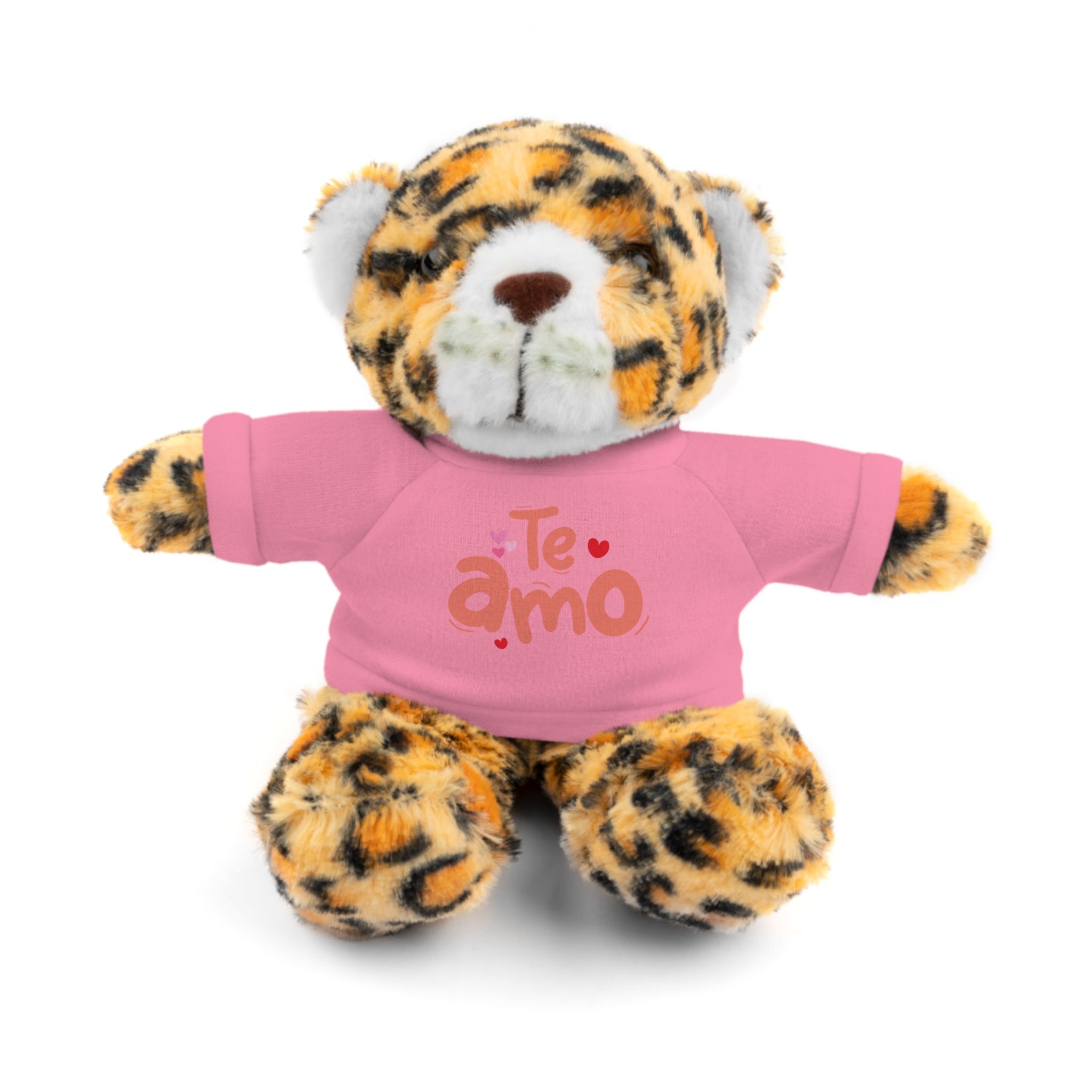 Cute Teddy Bear Plushy, Te Amo, Stuffed Animals Shirt Printed, Suitable for Soft Valentine's Day Gift