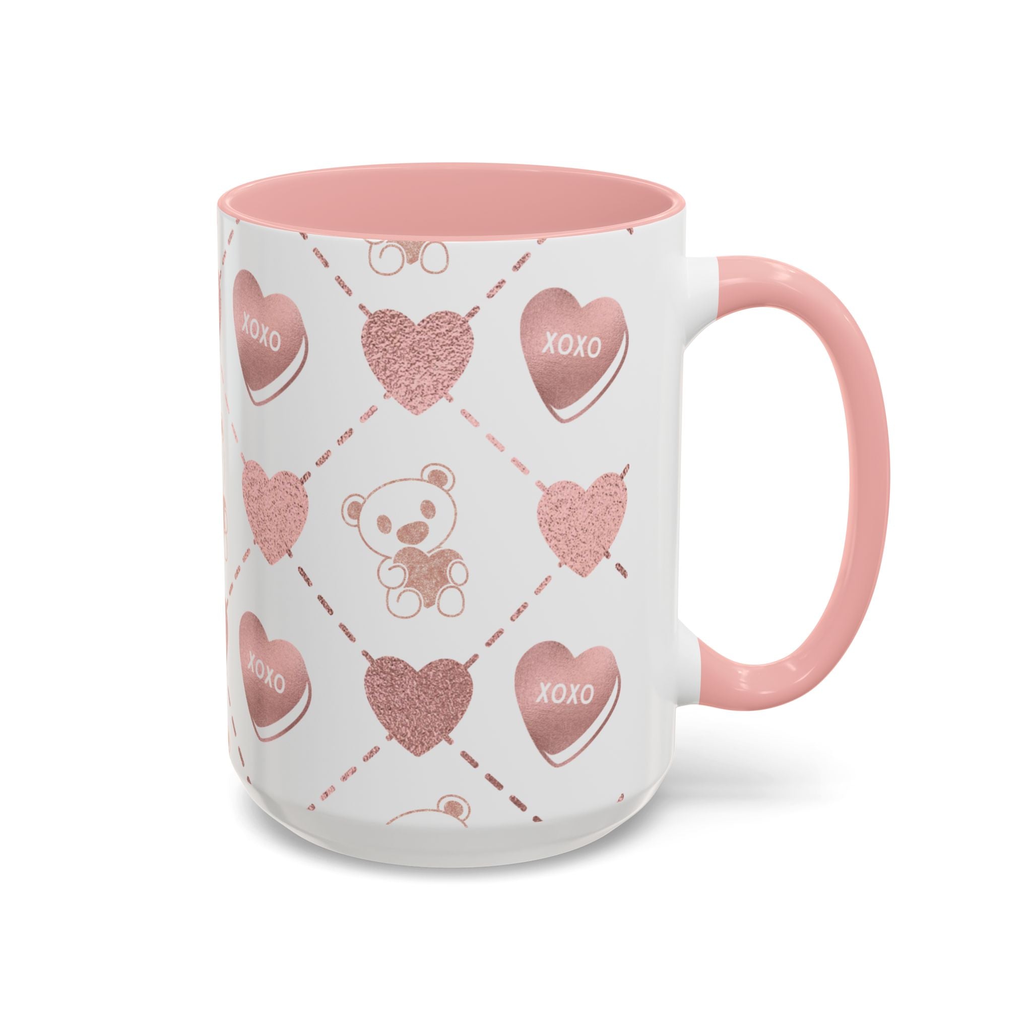 Pink Valentine's Design,  Holiday Drinkware, Valentines, Christmas Birthday Gifts for Couples, Her Boyfriend Girlfriend, Coffee Mug for Valentines Day,