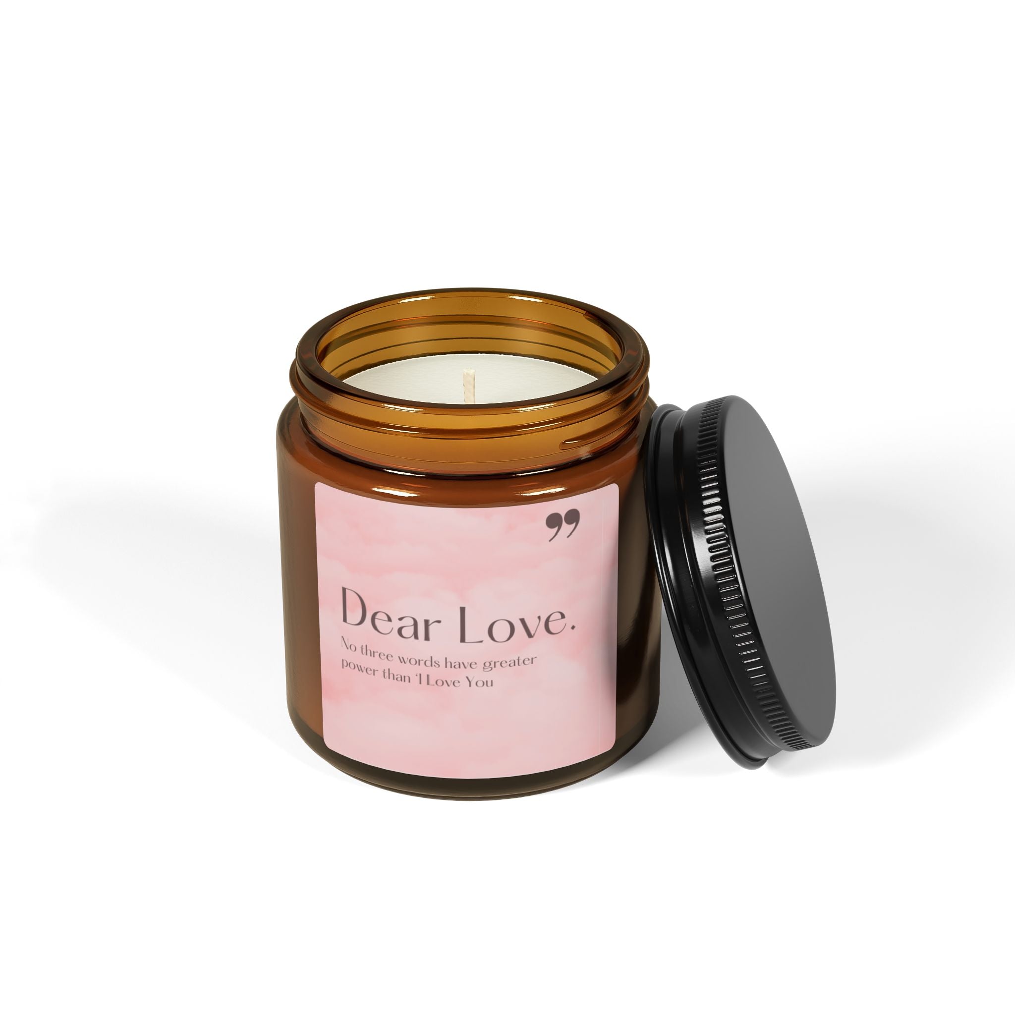 Scented Soy Candle, Dear Love, Candle Gifts, Printed Aromatherapy Candles, Natural Strong Fragrance Long Lasting