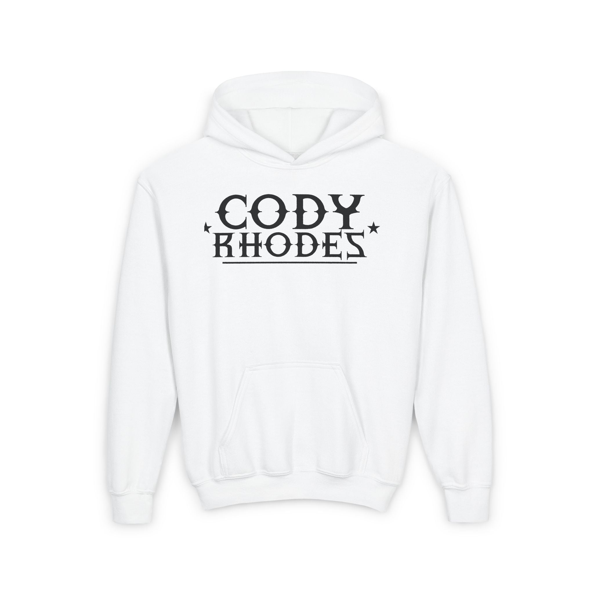 Cody Rhodes Graphic Black Text Design, Sports Fan Kids Hoodies - Youth Heavy Blend Hooded Sweatshirt, Unisex Wrestling Fan Hoodies, Gift for Her-Him, Casual Outwear