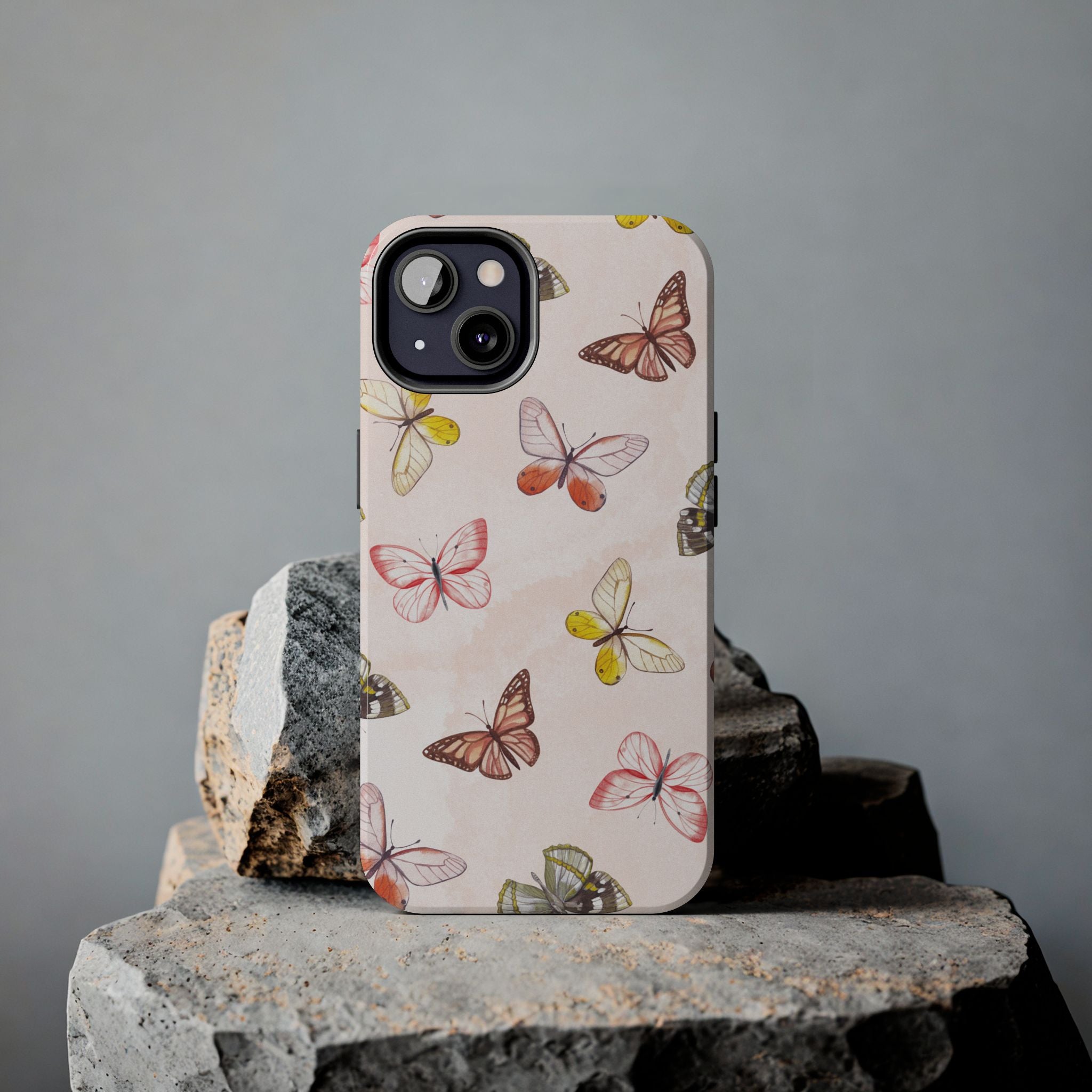 Pink Butterflies, Elegant Phone Cases, Stylish Phone Covers, Chic Phone Protectors, Fashionable Case for Her, Trendy Smartphone Accessories