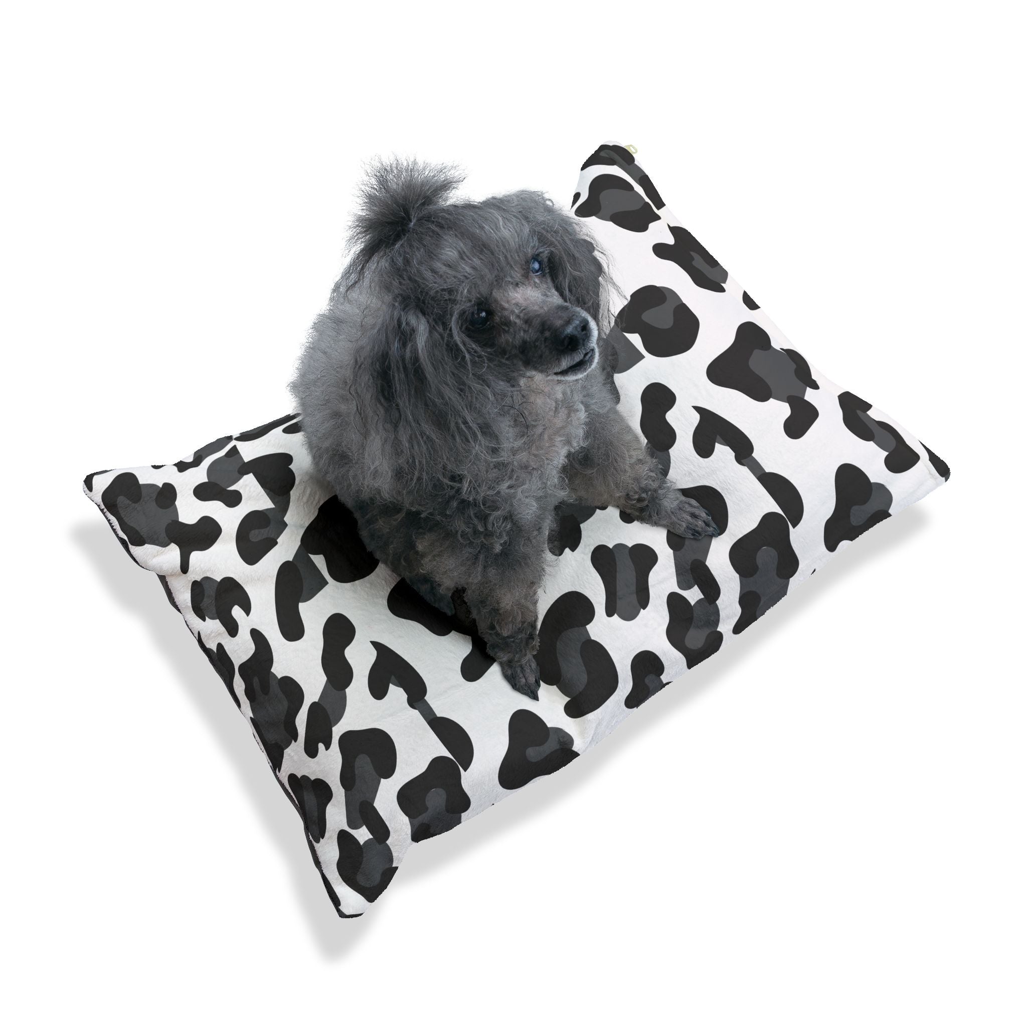 Animal Print Pet Bed - Cat and Dog Bed, Anti-Anxiety Small Dog Bed, Calming Dog Bed for Puppy, Cozy Cat Bed, Fluffy Dog Beds for Small Dogs, Washable Puppy Bed for Indoor Pets