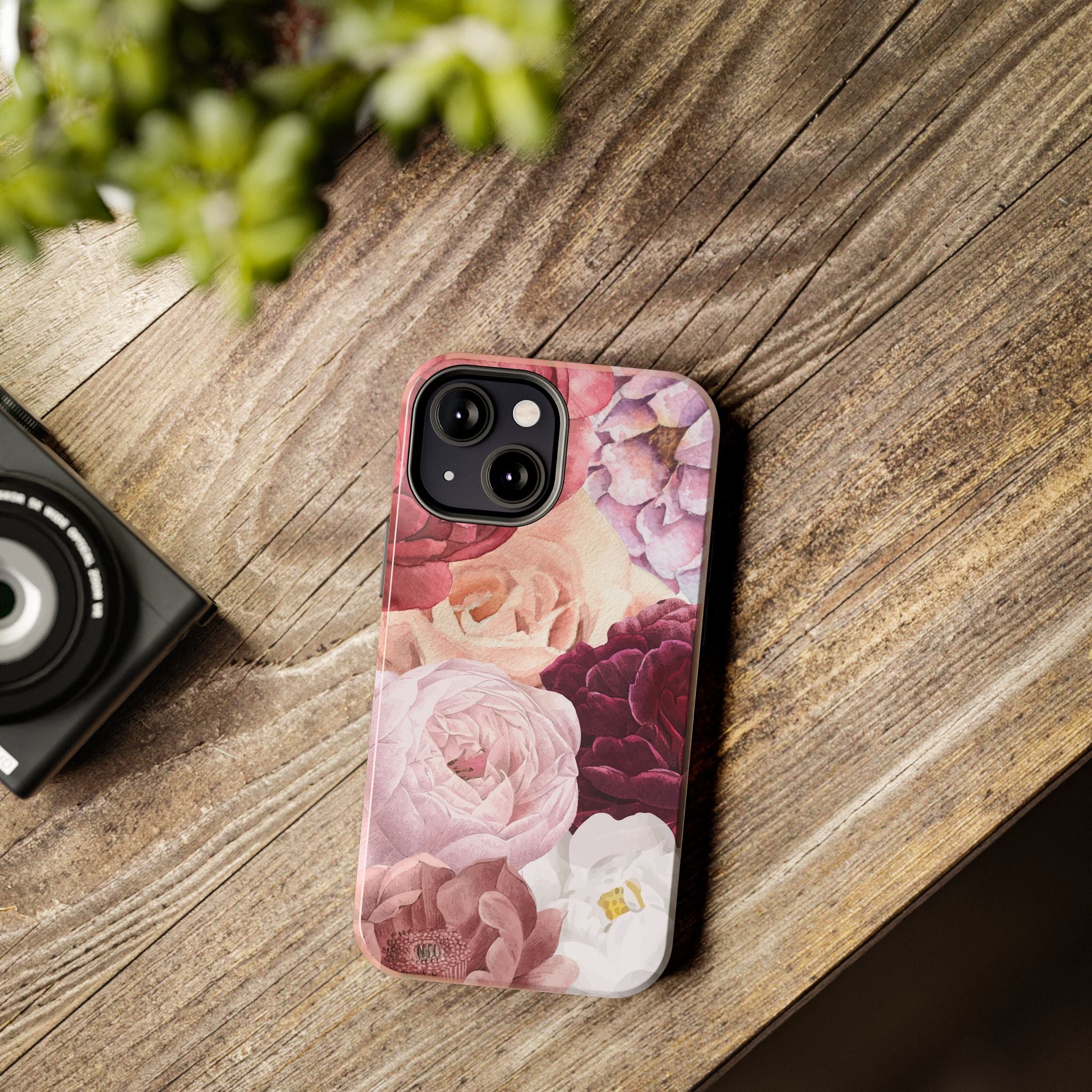 Pink Purple Watercolor Flower, Elegant Phone Cases, Stylish Phone Covers, Chic Phone Protectors, Fashionable Case for Her, Trendy Smartphone Accessories