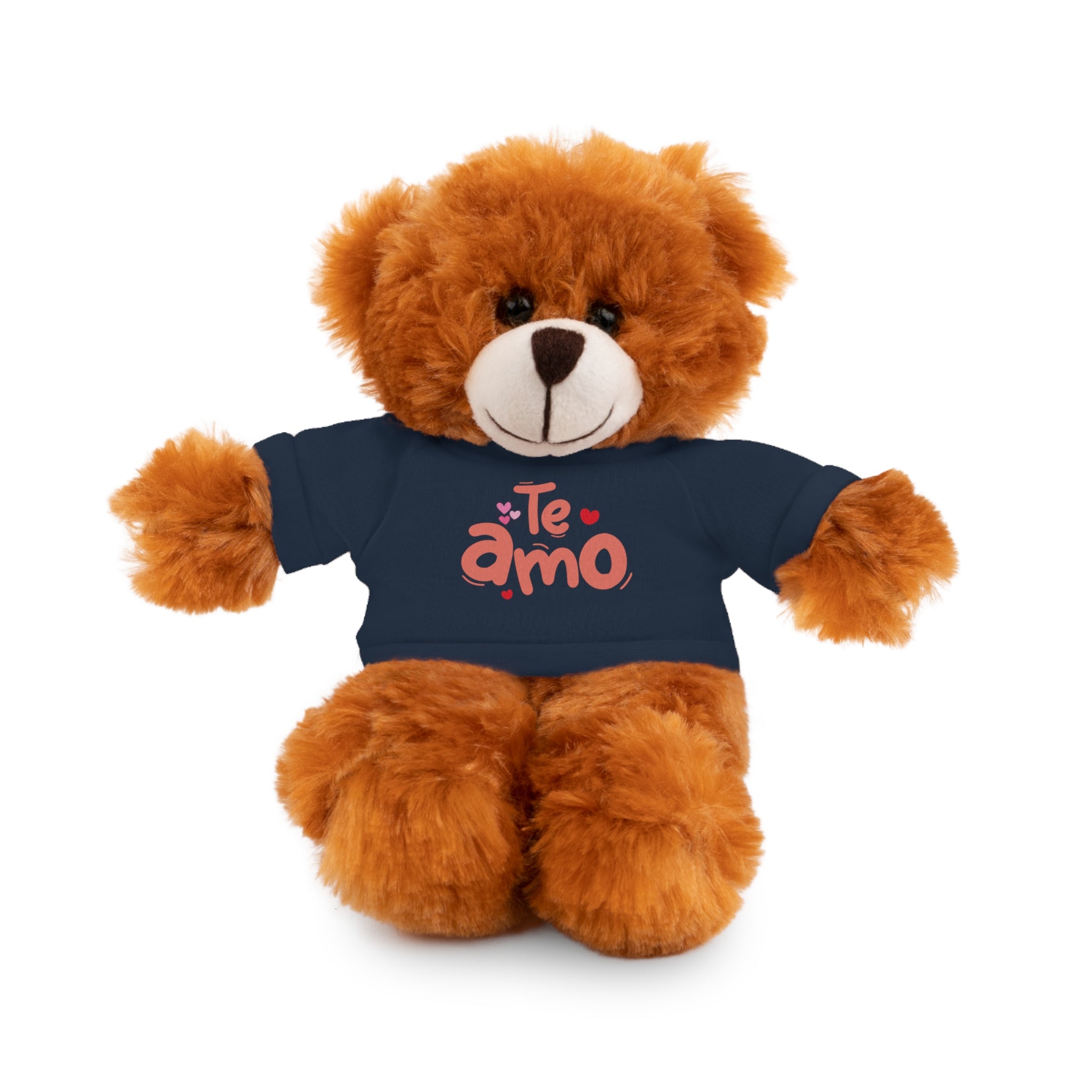 Cute Teddy Bear Plushy, Te Amo, Stuffed Animals Shirt Printed, Suitable for Soft Valentine's Day Gift