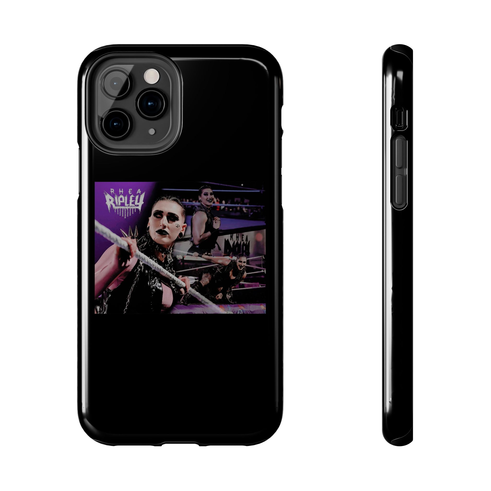 Rhea Ripley Wrap Graphic Portrait Design, iPhone and Samsung Case Cool Graphic Sports Fan Phone Case