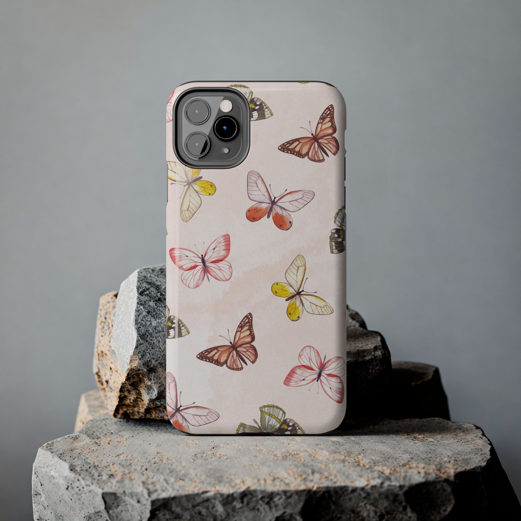 Pink Butterflies, Elegant Phone Cases, Stylish Phone Covers, Chic Phone Protectors, Fashionable Case for Her, Trendy Smartphone Accessories