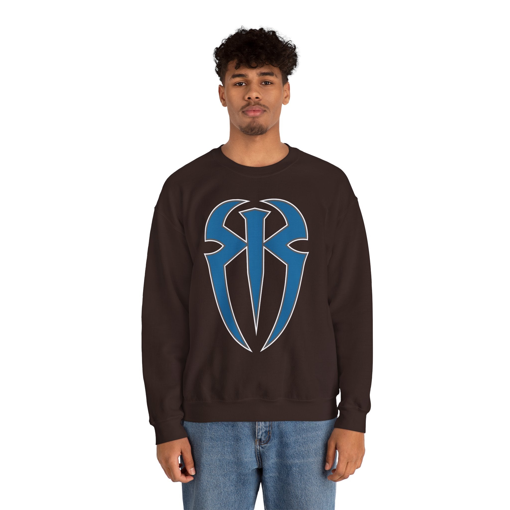 Roman Reigns Cool Graphic Design, Wrestling Fan Unisex Sweatshirt - Gift for Him or Her, Casual Outwear, Heavy Blend Crewneck Sweatshirt