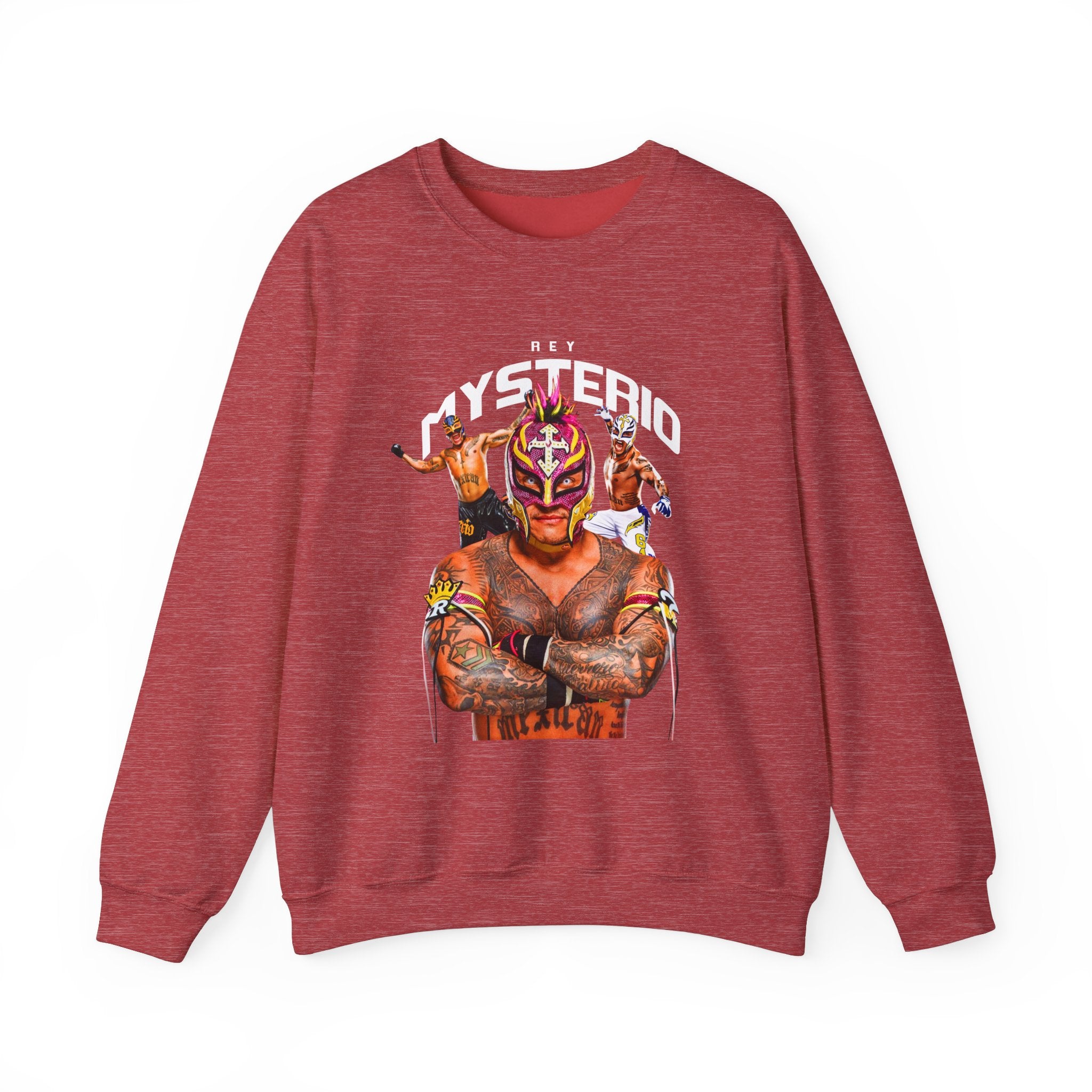 Rey Mysterio Sweatshirt, Sports Sweatshirt, Wrestling Fan Unisex Sweatshirt - Gift for Him or Her, Casual Outwear, Heavy Blend Crewneck Sweatshirt