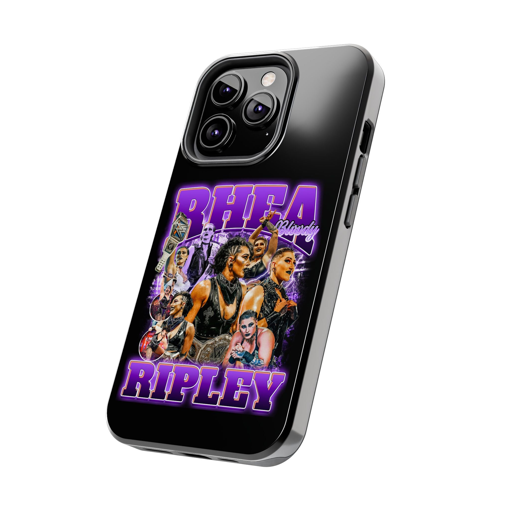 Rhea Ripley Graphic Portrait Design, iPhone and Samsung Case Cool Graphic Sports Fan Phone Case