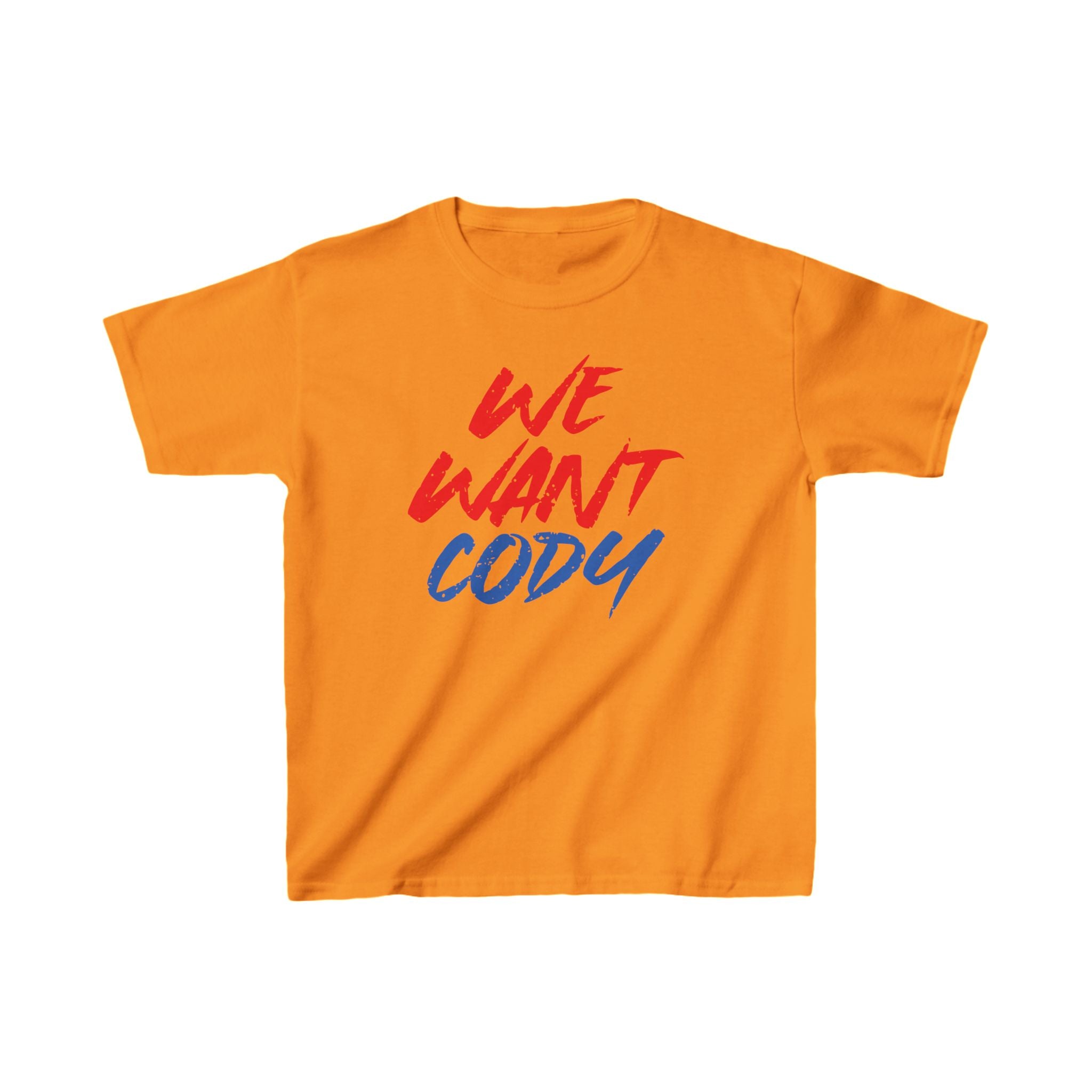 Cody Rhodes "We Want Cody" Shirt, Unisex Kids Shirt, Sports Fan T-Shirt, Best Gift for Kids,  Cotton Shirt for Kids