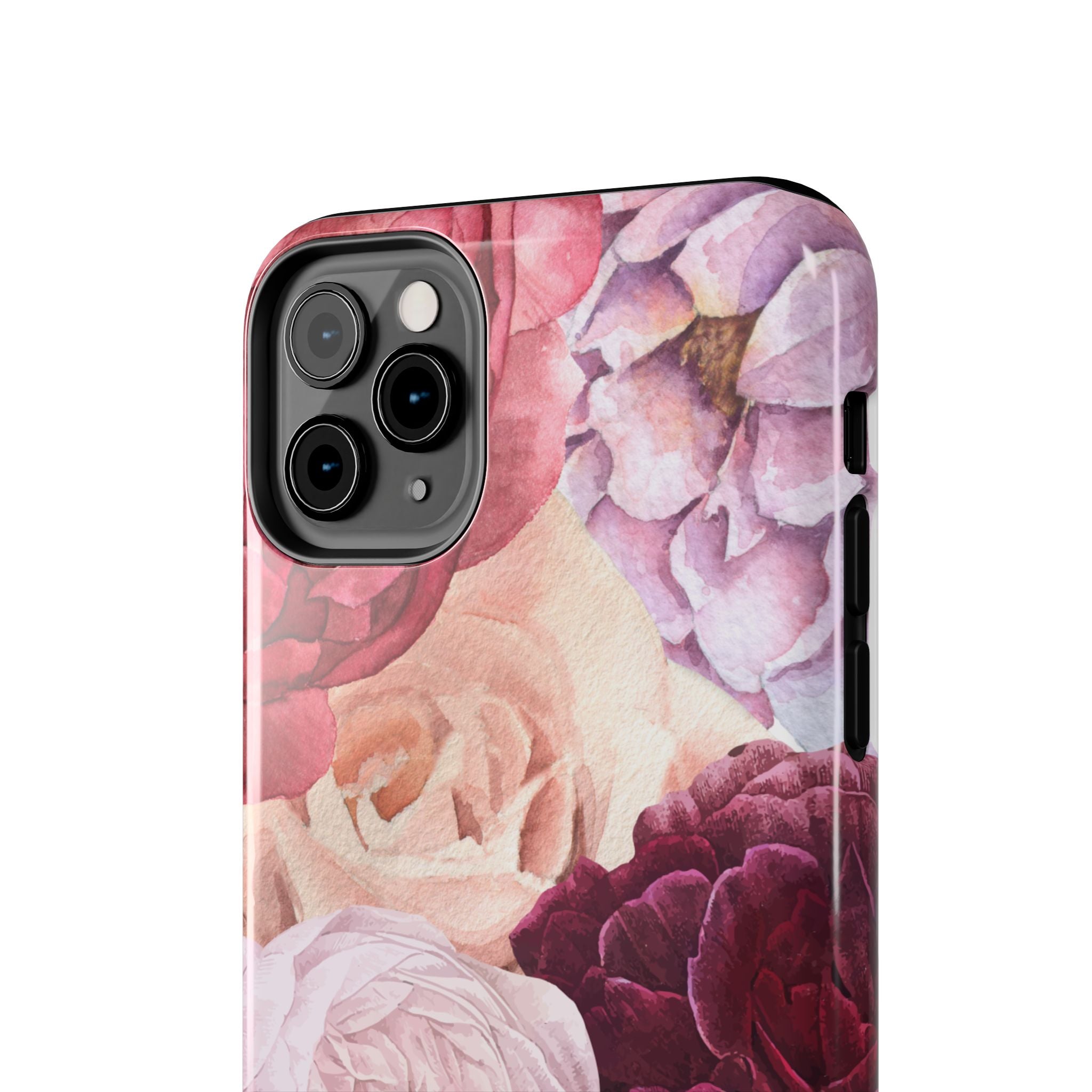 Pink Purple Watercolor Flower, Elegant Phone Cases, Stylish Phone Covers, Chic Phone Protectors, Fashionable Case for Her, Trendy Smartphone Accessories