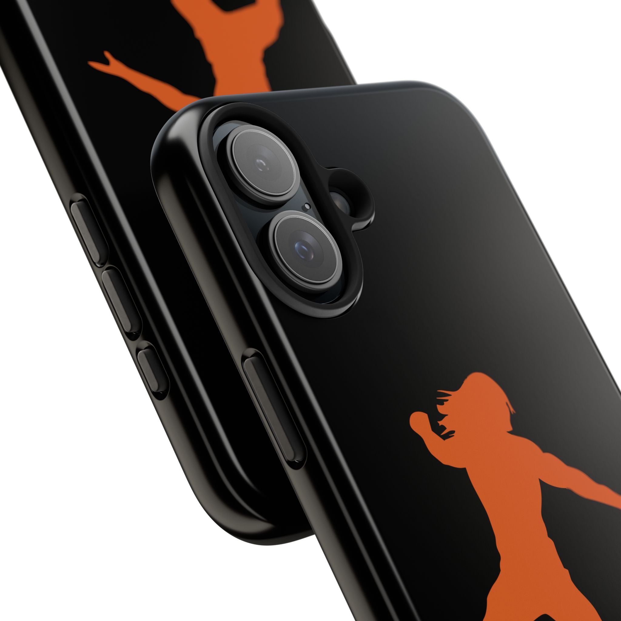 Roman Reigns Jump Orange Graphic Design, iPhone and Samsung Case Cool Graphic Sports Fan Phone Case