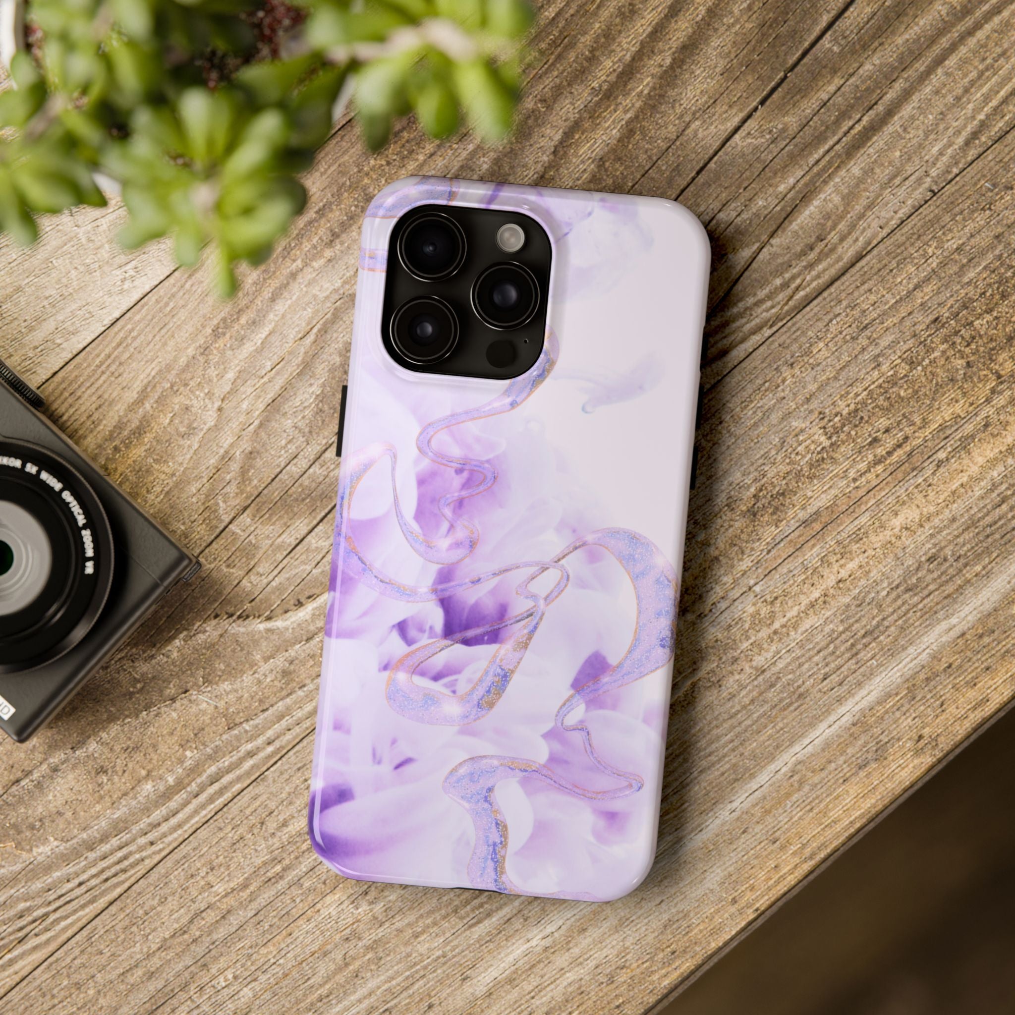 Abstract Purple Fluid Design, Elegant Phone Cases, Stylish Phone Covers, Chic Phone Protectors, Fashionable Case for Her, Trendy Smartphone Accessories