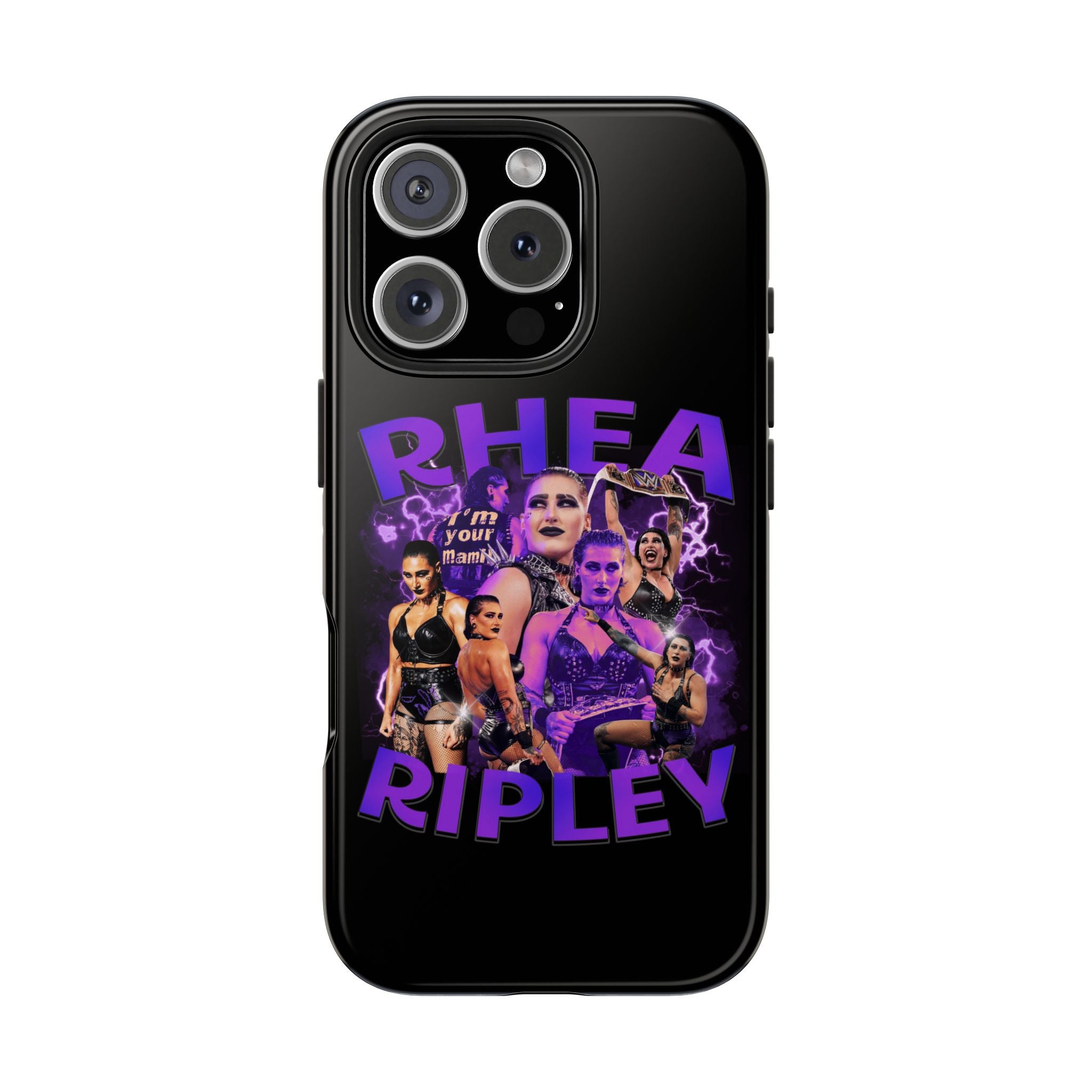 Rhea Ripley Graphic Portrait Design, iPhone and Samsung Case Cool Graphic Sports Fan Phone Case