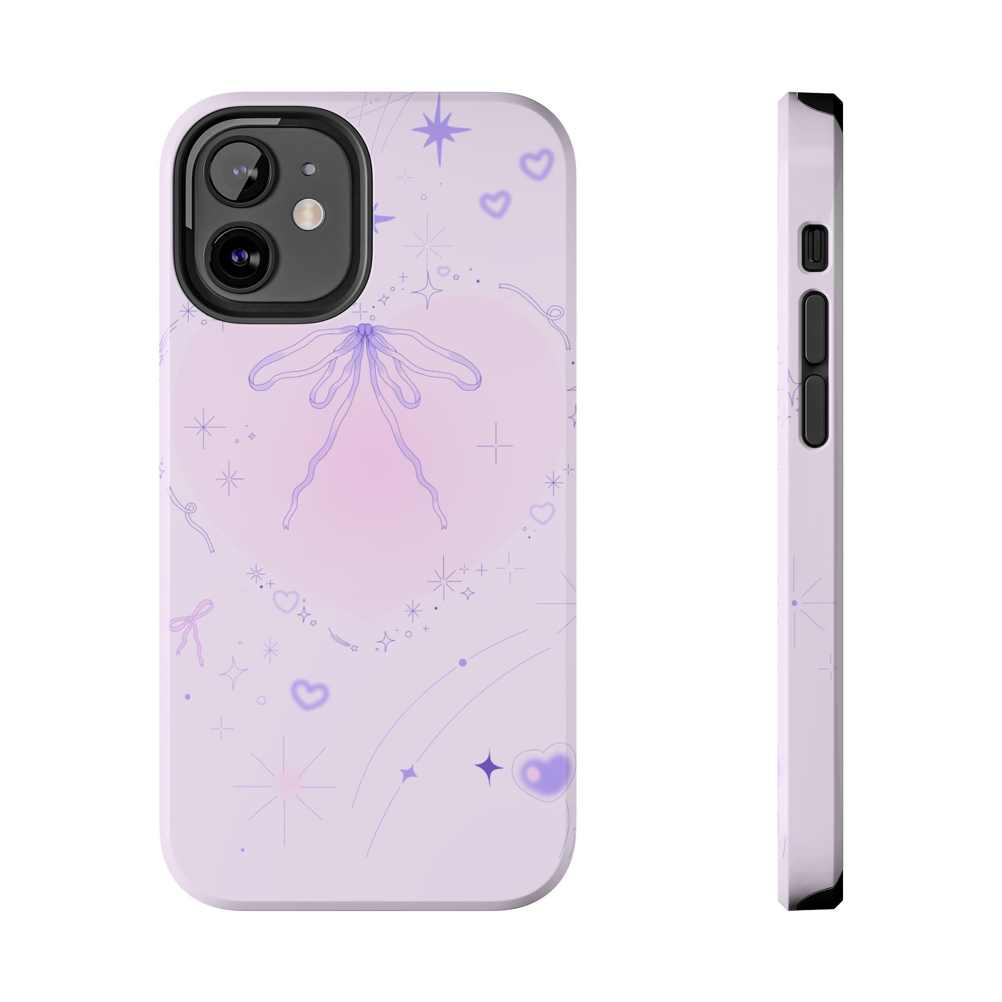 Pink Purple Delicate Fine Line Design, Elegant Phone Cases, Stylish Phone Covers, Chic Phone Protectors, Fashionable Case for Her, Trendy Smartphone Accessories