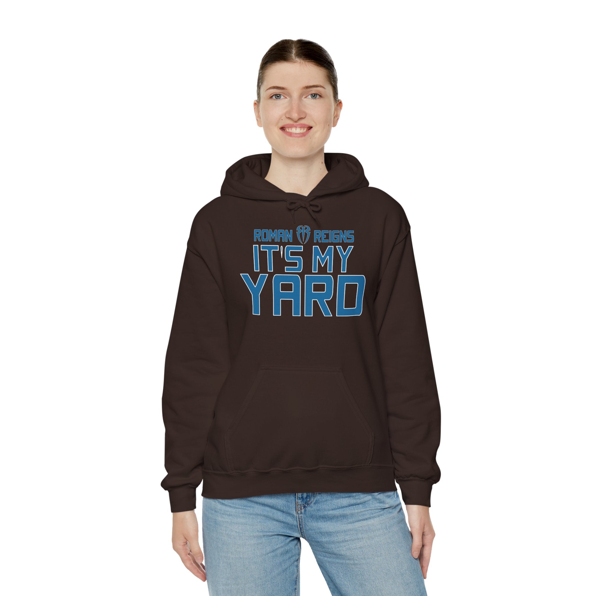 It's My Yard Roman Reigns Design Hoodies, Gift for Her - Gift for Him, Sports Fan Wrestling Unisex Hooded Sweatshirt, Casual Outwear