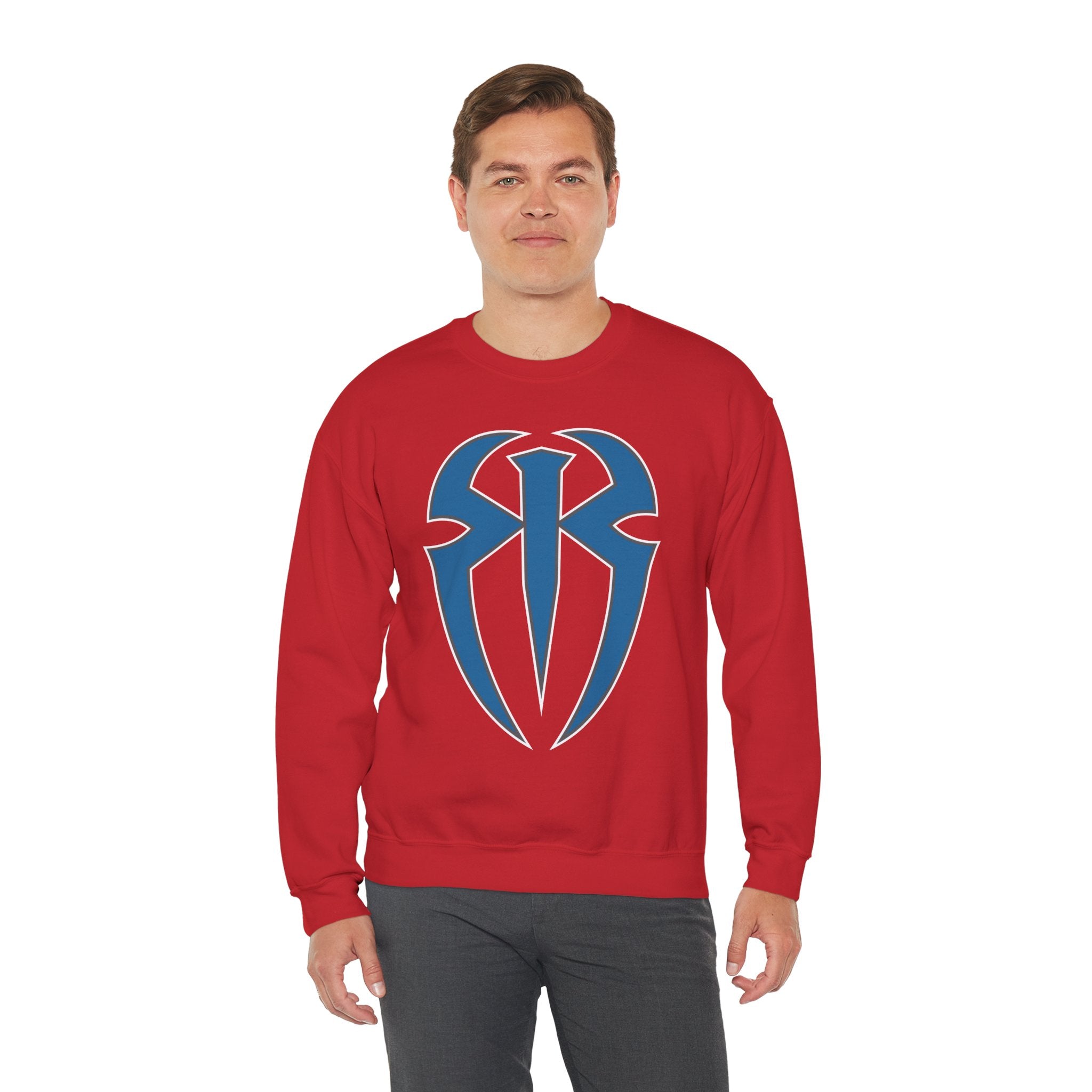 Roman Reigns Cool Graphic Design, Wrestling Fan Unisex Sweatshirt - Gift for Him or Her, Casual Outwear, Heavy Blend Crewneck Sweatshirt