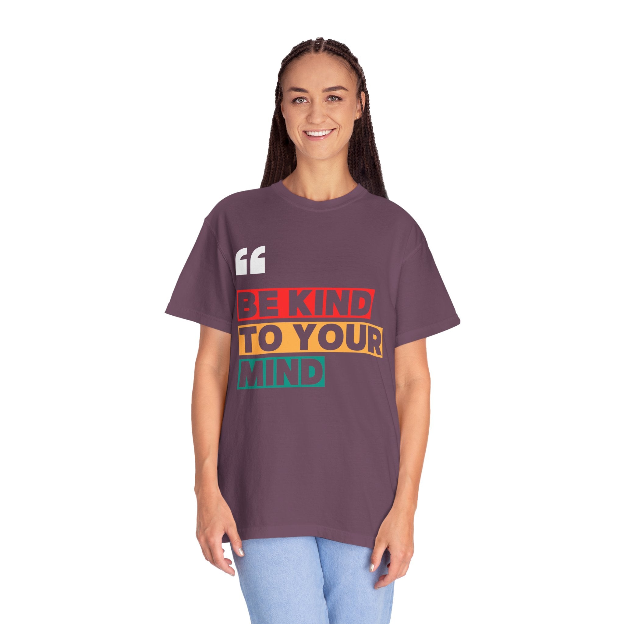 Be Kind to Your Mind, Graphic Design Unisex T-shirt, Casual Cotton Outwear, Gift for Him- Gift for Her, Stylish Tee, Cool Shirt, Trendy Apparel, Comfortable Top,